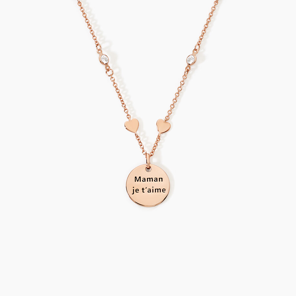 Collier Nueva Argent Rose Oxyde De Zirconium - Colliers avec pierres Femme | Marc Orian