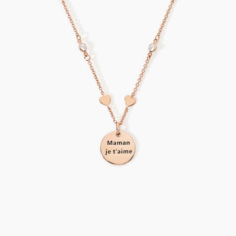 Collier Nueva Argent Rose Oxyde De Zirconium - Colliers avec pierres Femme | Marc Orian