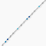 Bracelet Cacilia Argent Blanc - Bracelets fantaisie Femme | Marc Orian