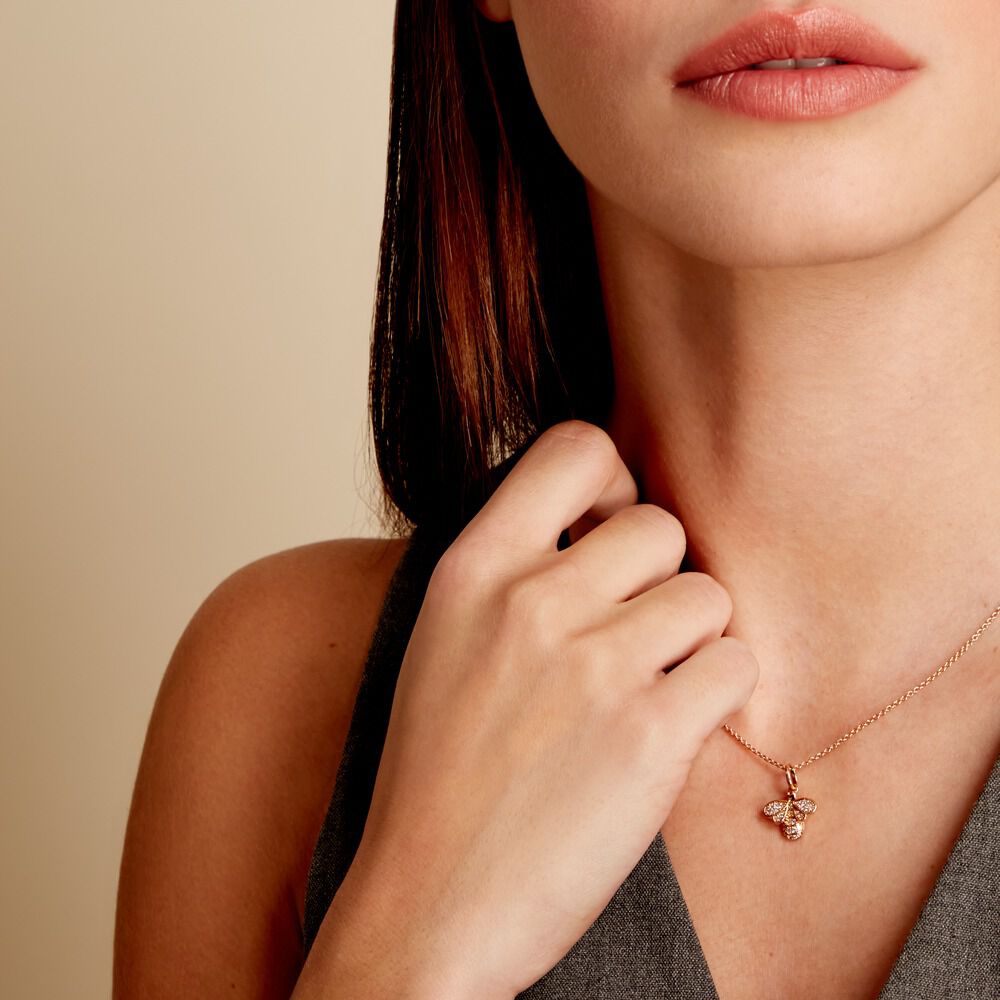 Collier Abelha Plaqué Or Jaune Oxyde De Zirconium - Colliers avec pierres Femme | Marc Orian