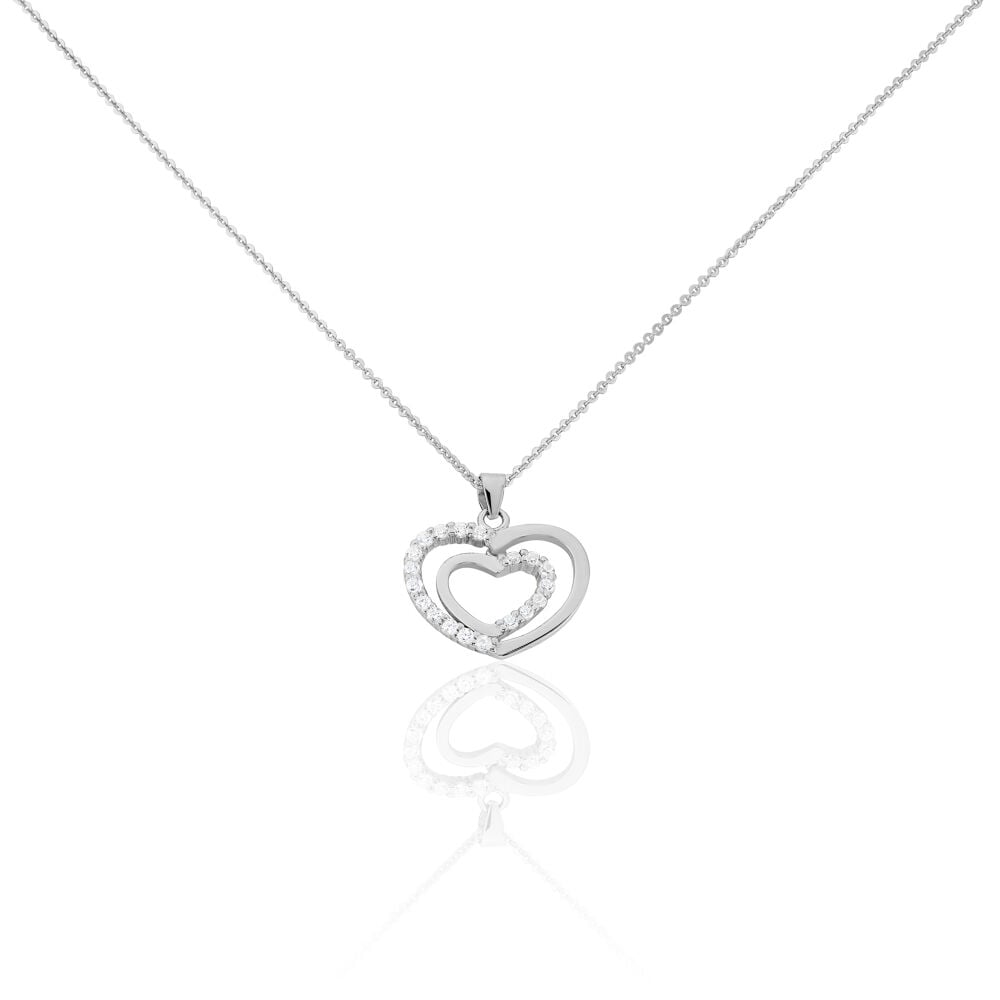 Collier Annabelle Argent Blanc Oxyde De Zirconium - Colliers avec pierres Femme | Marc Orian