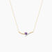 Collier Eva Or Jaune Amethyste Et Oxyde De Zirconium - Colliers avec pierres Femme | Marc Orian