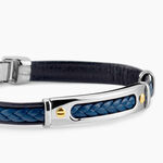Bracelet Jourdan Cuir Bleu - Bracelets cuir Homme | Marc Orian