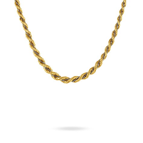 Collier Jerryenne Danilo Maille Corde Et Venitienne Or Bicolore - Chaines Femme | Marc Orian