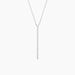 Collier Whitney Argent Blanc Oxyde De Zirconium - Colliers avec pierres Femme | Marc Orian