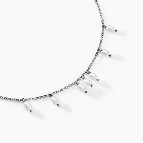 Collier Didem Argent Blanc Perle De Culture - Colliers avec pierres Femme | Marc Orian