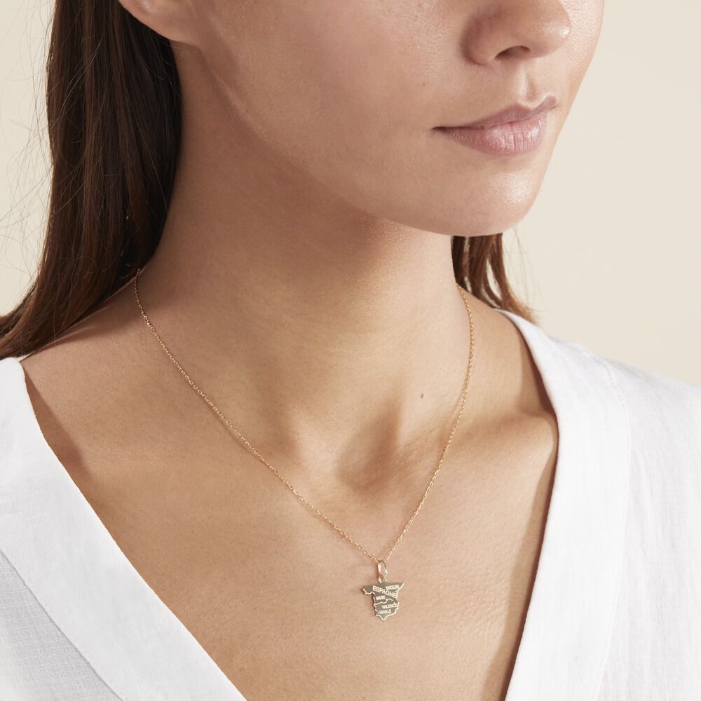 Pendentif Gaietana Espagne Or Jaune - Bijoux personnalisés Famille | Marc Orian