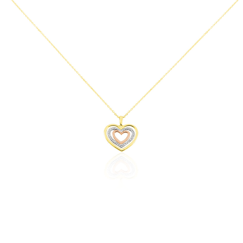 Collier Titaina Or Tricolore Diamant - Colliers avec pierres Femme | Marc Orian