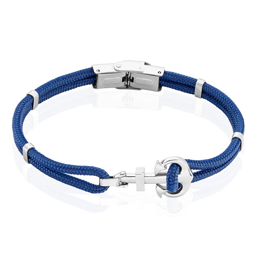 Bracelet Acier Blanc Analya Cordon - Bracelets cordons Homme | Marc Orian