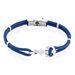 Bracelet Acier Blanc Analya Cordon - Bracelets cordons Homme | Marc Orian