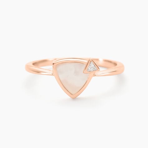 Bague La Muse Argent Rose Nacre Oxyde De Zirconium - Bijoux fantaisie Femme | Marc Orian