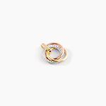 Pendentif Amaiur Or Tricolore Oxydes De Zirconium - Pendentifs Femme | Marc Orian
