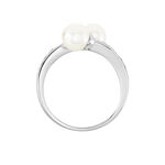 Bague Ajustable Argent Blanc Jeronimo Perle Oxydes De Zirconium - Bijoux fantaisie Femme | Marc Orian