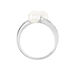 Bague Ajustable Argent Blanc Jeronimo Perle Oxydes De Zirconium - Bagues vintage Femme | Marc Orian