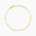 Bracelet Eva Acier Jaune - Bracelets Medailles Femme | Marc Orian