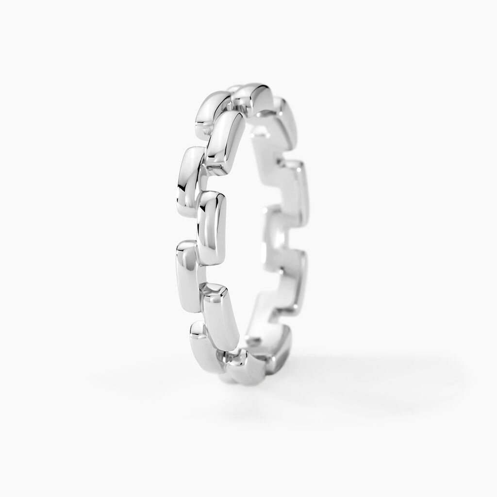 Bague Aleandra Argent Blanc - Bagues grosses Femme | Marc Orian