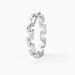 Bague Aleandra Argent Blanc - Bagues grosses Femme | Marc Orian