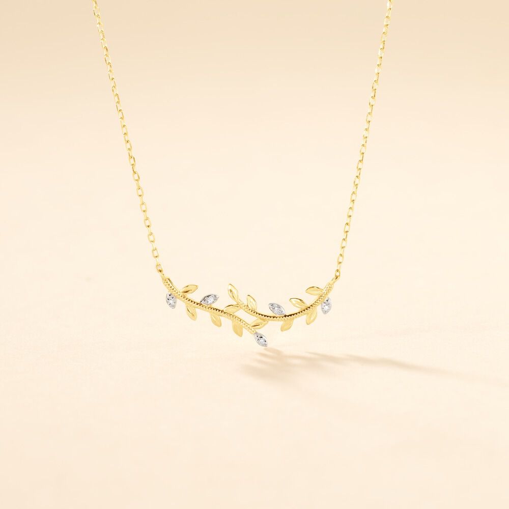 Collier Emelyne Or Jaune Diamant -  Femme | Marc Orian