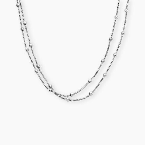 Collier Tounes Argent Blanc - Colliers fantaisie Femme | Marc Orian