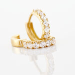 Cr&eacute;oles Andgelina Rondes Or Jaune Oxyde De Zirconium - Cr&eacute;oles Femme | Marc Orian