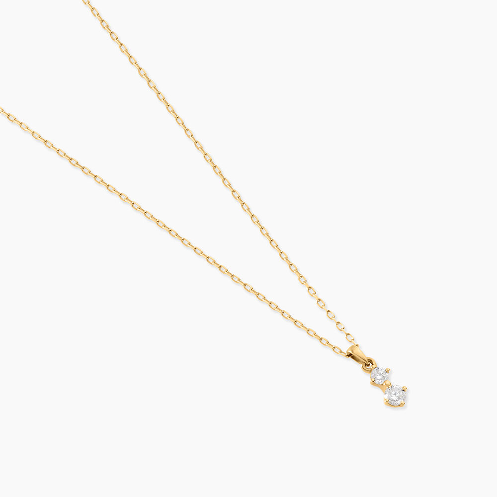 Collier Eugenio Or Jaune Diamant Synthétique - Colliers avec pierres Femme | Marc Orian