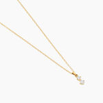 Collier Serenya Or Jaune Diamant Synth&eacute;tique - Colliers avec pierres Femme | Marc Orian