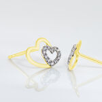 Boucles D'oreilles Puces Marineta Or Jaune Oxyde De Zirconium - Puces Femme | Marc Orian