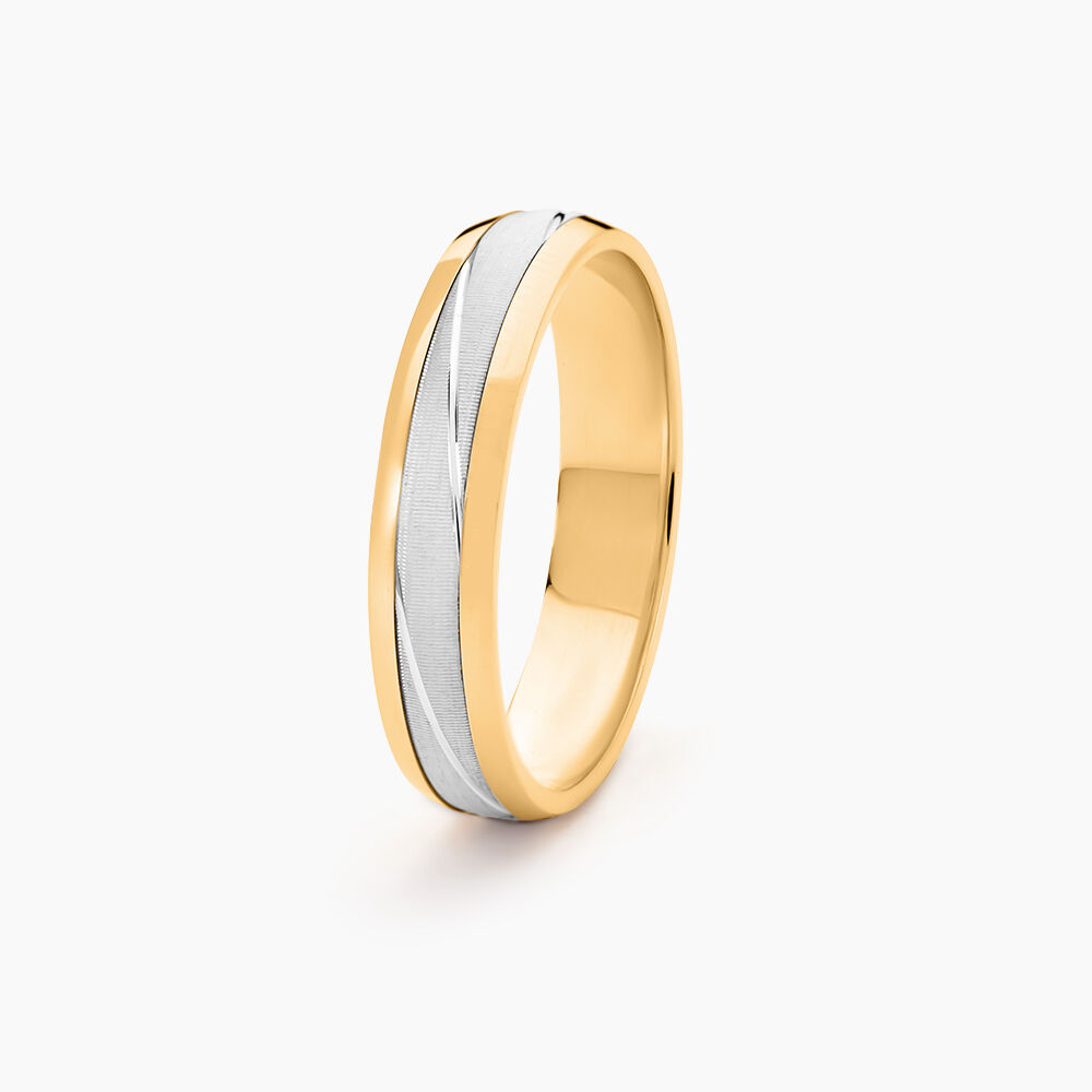 Alliance Anthonio Or Bicolore - Alliances duo Unisex | Marc Orian