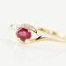 Bague Emotion Or Jaune Rubis Diamant - Bagues vintage Femme | Marc Orian