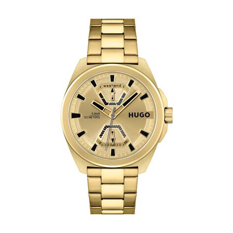 Montre Hugo Expose Doré - Montres étanches Homme | Marc Orian