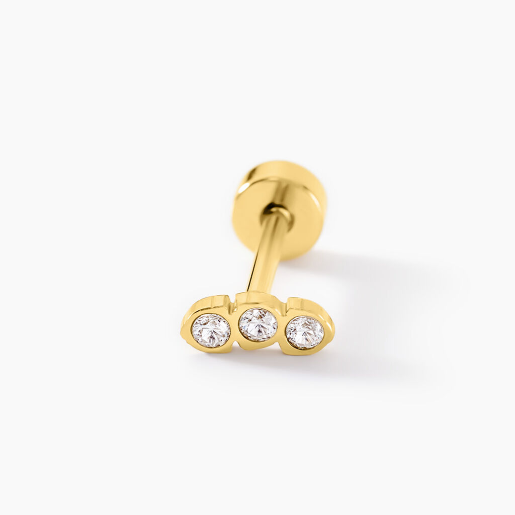 Piercing Pirias Acier Jaune Oxyde De Zirconium - Piercings Femme | Marc Orian