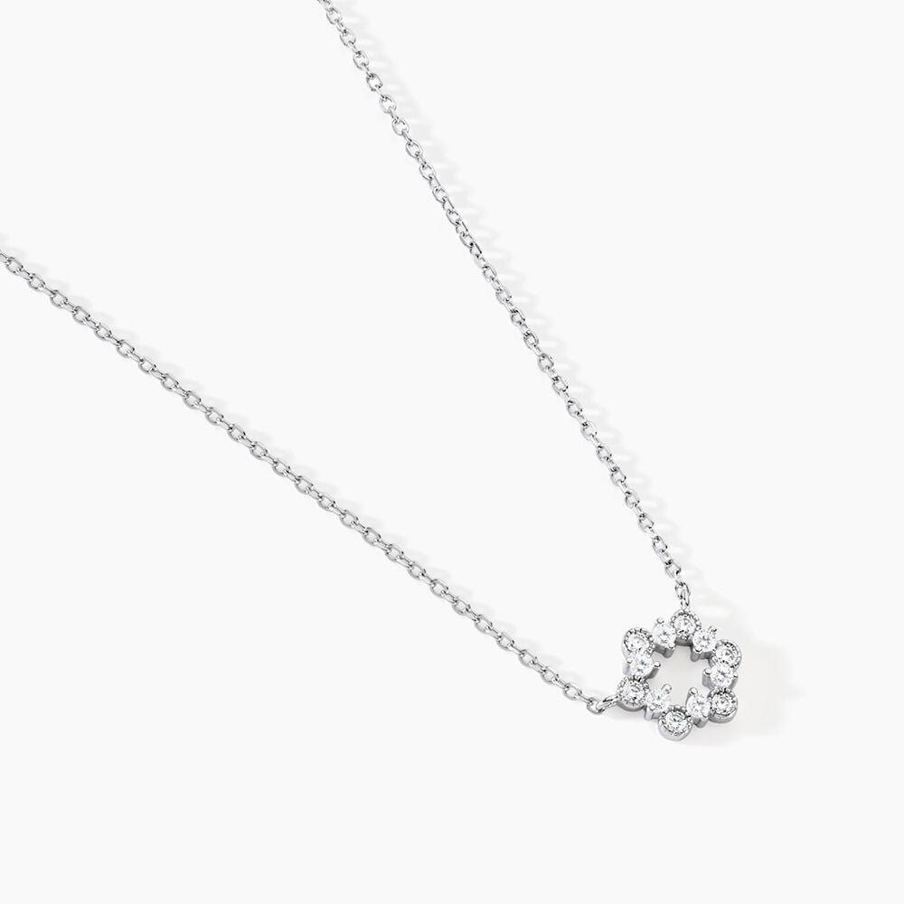 Collier Sibylline Argent Blanc Oxyde De Zirconium - Colliers avec pierres Femme | Marc Orian