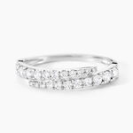Bague Magdolna Or Blanc Oxyde De Zirconium - Bagues avec pierre Femme | Marc Orian