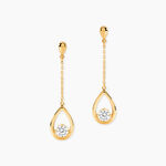Boucles D'oreilles Pendantes Or Jaune Bartolome Oxyde De Zirconium - Pendantes Femme | Marc Orian