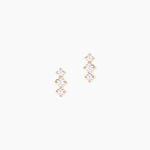 Boucles D'Oreilles Puces Maelly Plaqu&eacute; Or Jaune Oxyde De Zirconium - Puces Femme | Marc Orian