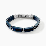 Bracelet Jourdan Zephir Acier Bleu - Bracelets cha&icirc;nes Homme | Marc Orian