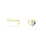 Boucles D'oreilles Puces Frantsesa Or Jaune - Puces Femme | Marc Orian