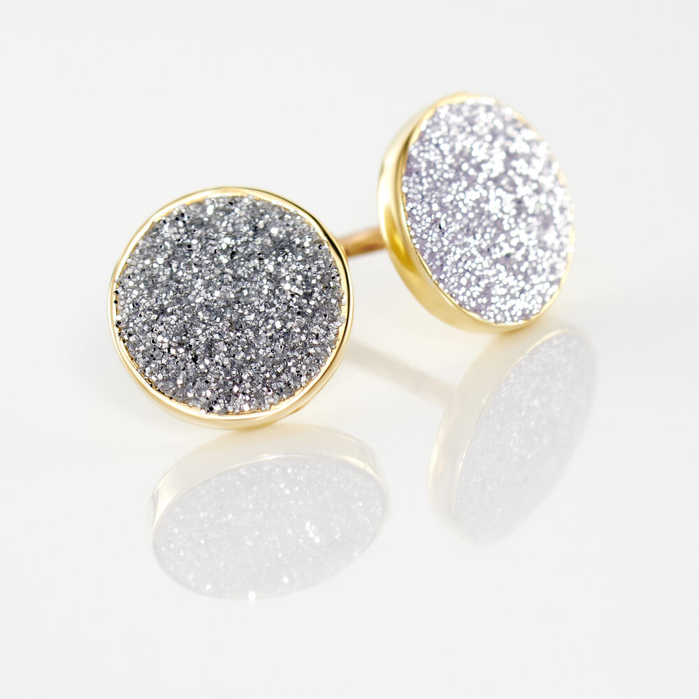 Boucles D'oreilles Puces Eryne Or Jaune - Puces Femme | Marc Orian