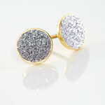 Boucles D'oreilles Puces Eryne Or Jaune - Puces Femme | Marc Orian