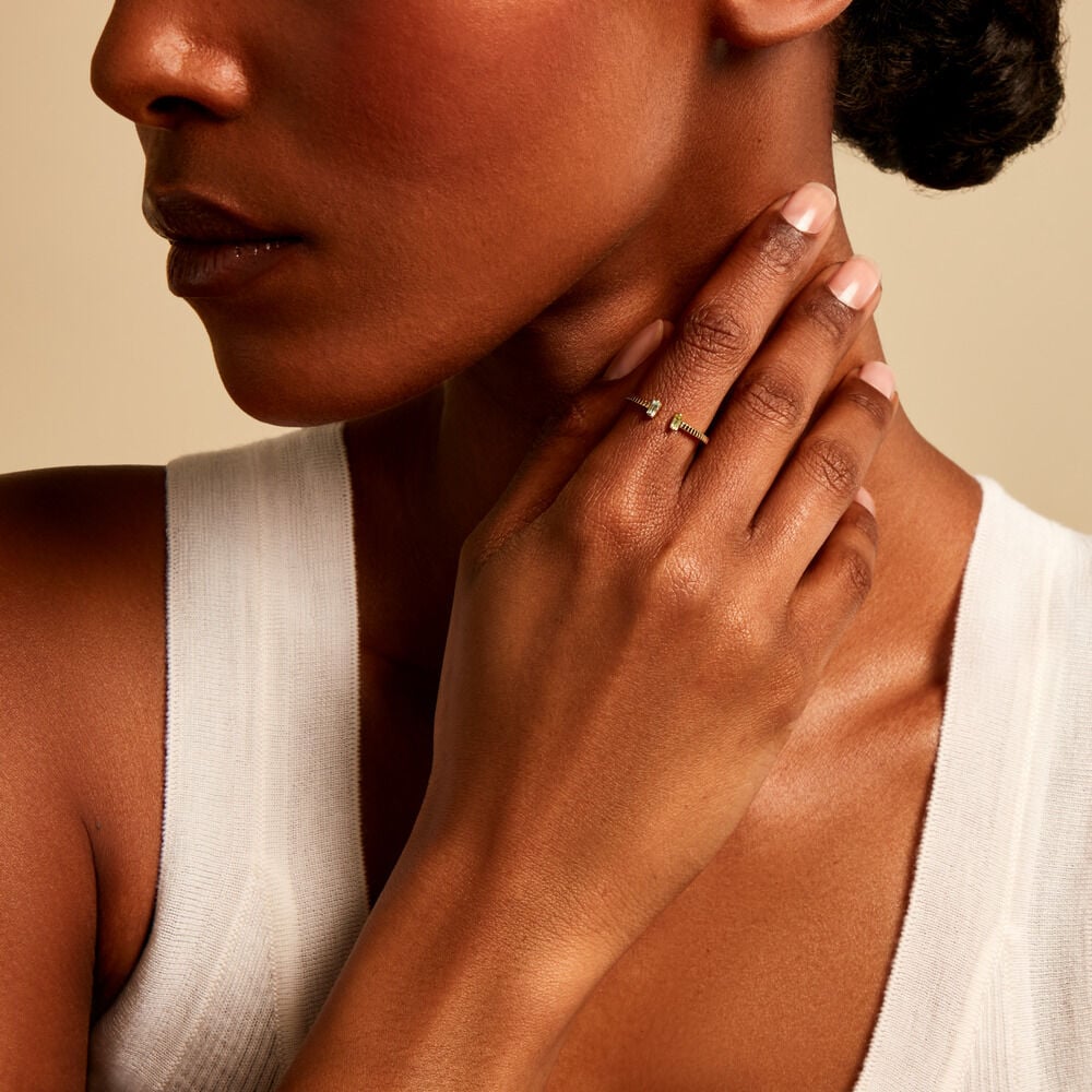 Bague Poem Argent Jaune P&eacute;ridot Topaze - Bijoux fantaisie Femme | Marc Orian