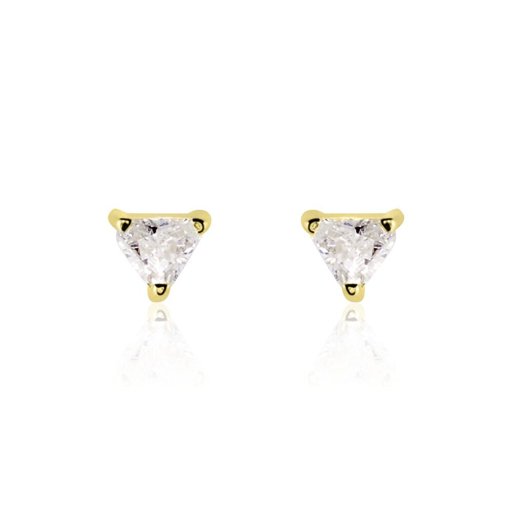 Boucles D'oreilles Puces Achilee Or Jaune Oxyde - Puces Femme | Marc Orian