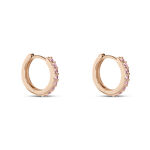 Cr&eacute;oles Rio Argent Rose Oxyde De Zirconium - Cr&eacute;oles Femme | Marc Orian