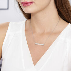 Collier Suzeanne Argent Blanc Oxyde De Zirconium - Colliers Femme | Marc Orian