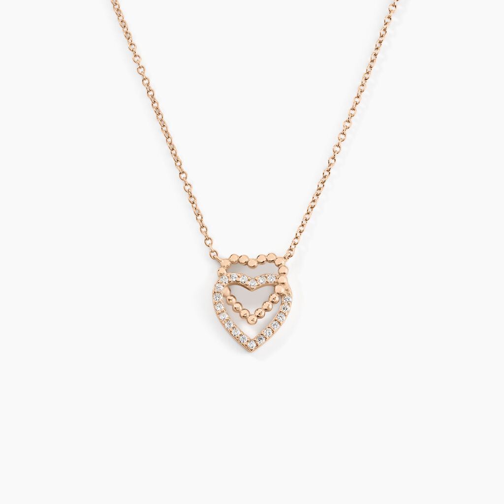 Collier Ottavia Argent Rose Oxyde De Zirconium - Colliers avec pierres Femme | Marc Orian