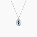 Collier Takara Argent Blanc Lapis Lazuli - Colliers avec pierres Femme | Marc Orian