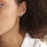 Boucles D'oreilles Puces Boucle D'or Or Jaune Oxyde De Zirconium - Puces Femme | Marc Orian