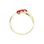 Bague Simma Or Jaune Diamant Et Rubis - Bagues vintage Femme | Marc Orian