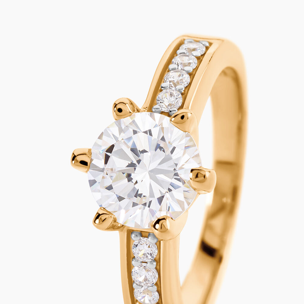 Bague Stevie Plaqu&eacute; Or Jaune Oxyde De Zirconium - Bijoux fantaisie Femme | Marc Orian