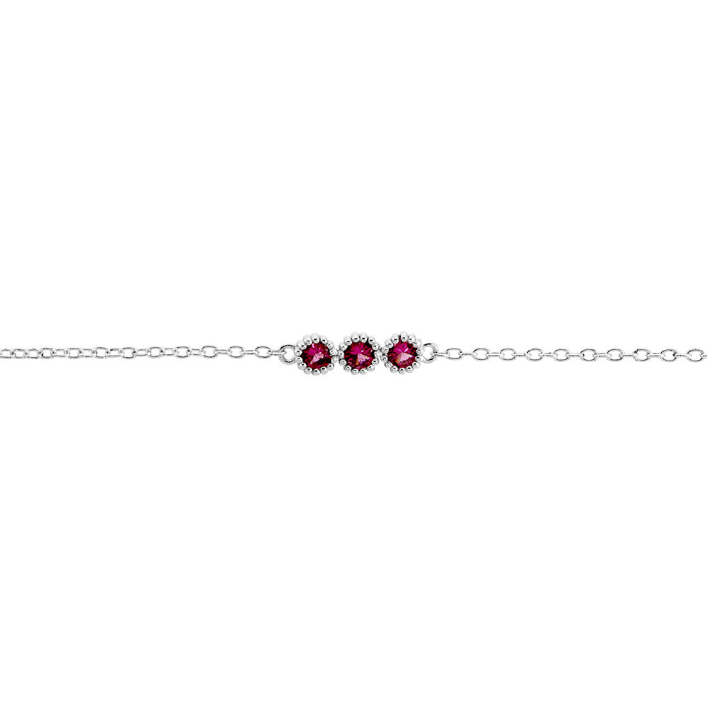 Bracelet Kasey Argent Blanc Oxyde De Zirconium - Bracelets chaînes Femme | Marc Orian