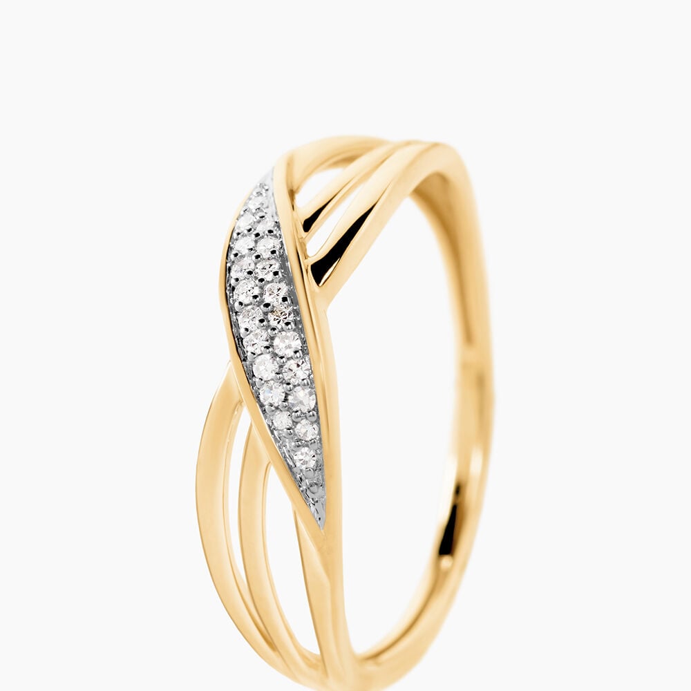 Bague Or Jaune Passane Diamants - Parures de mariage Femme | Marc Orian